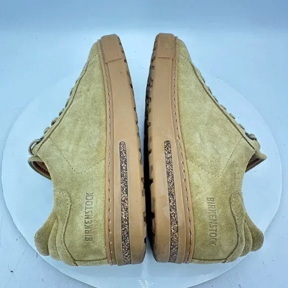 Birkenstock Bend Low Women Size 5 Mustard Suede Gum Sole Lace Up Low Top Shoes - Picture 6 of 11